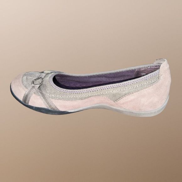 Privo by Clarks Nubuck Leather Ballet Flat Slip Ons Size 9 - Picture 6 of 6